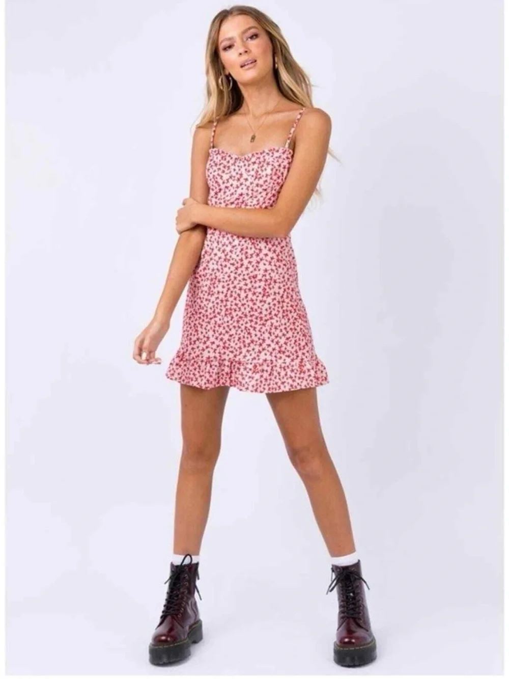 Princess Polly Pink Floral mini Dress - Picture 4 of 5
